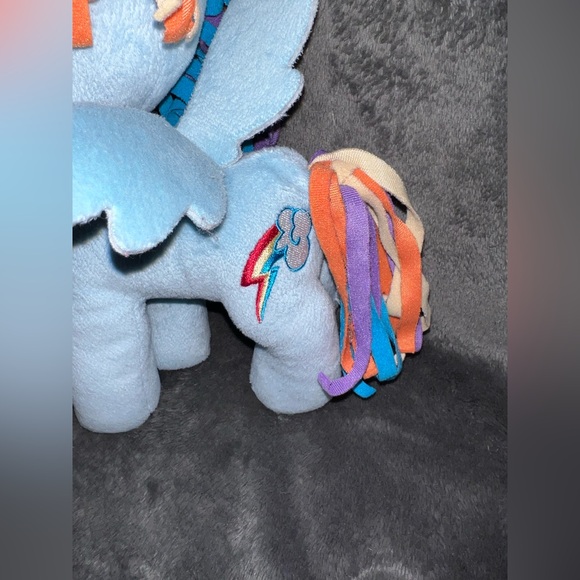 My Little Pony 2012 Rainbow Dash 12” Stuffed Plush Animal Toy MLP Blue Horse - Picture 5 of 11